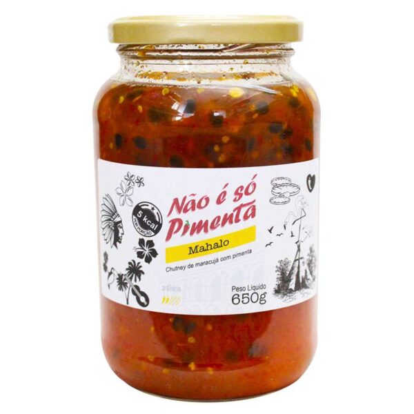 Mahalo - chutney de maracujá com pimenta 630g