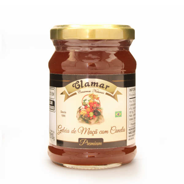 GELEIA DE MAÇÃ COM CANELA 210G - CLAMAR