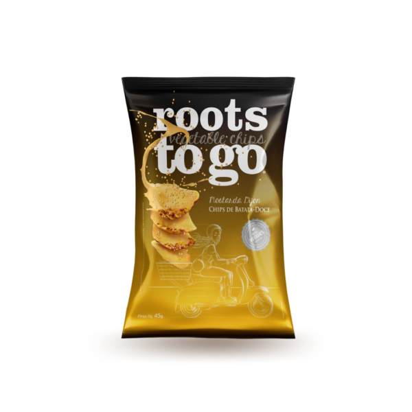 CHIPS BATATA DOCE COM MOSTARD DJON 45G - ROOTS TO GO