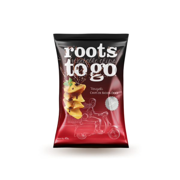 CHIPS BATATA DOCE TERIYAKI 45G - ROOTS TO GO