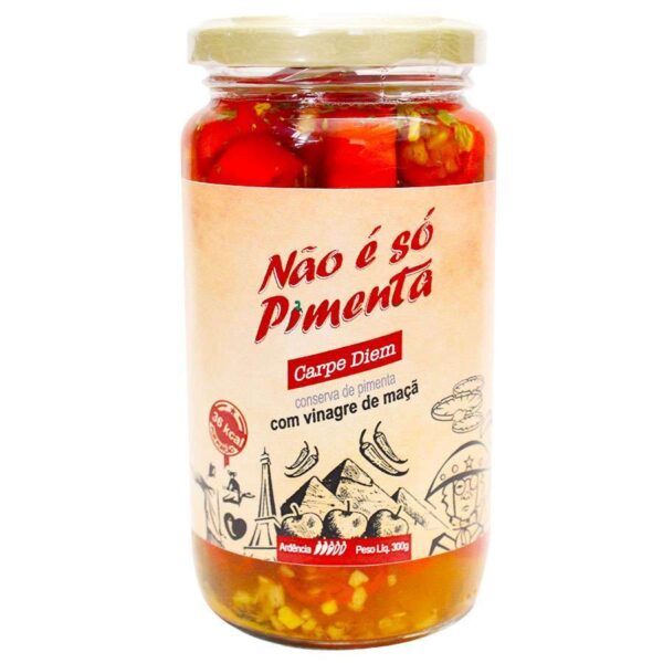 CONSERVA DE PIMENTA NO VINAGRE DE MAÇÃ 300G - EMPÓRIO NESP