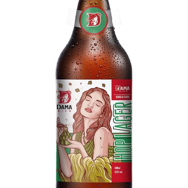 CERVEJA DAMA BIER HOP LAGER 600ML