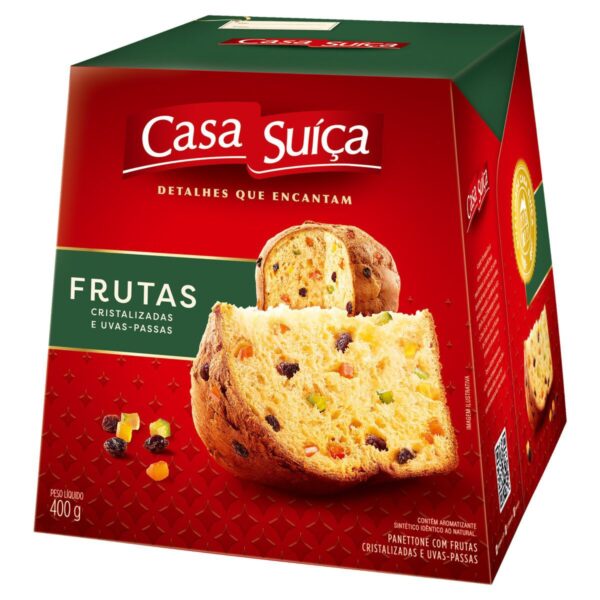 CASA SUICA PANETTONE FRUTAS 400G