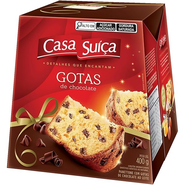 CASA SUICA PANETTONE GOTAS DE CHOCOLATE 400G