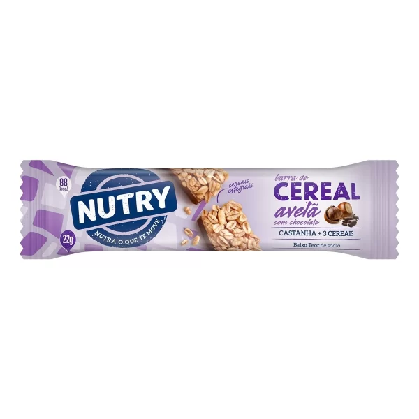 BARRA CEREAL NUTRY AVELA COM CHOCOLATE