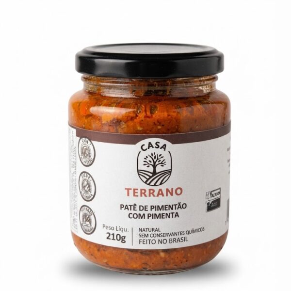 Patê de Pimentão 210g - Casa Terrano